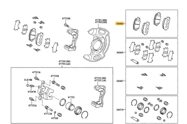 Toyota Genuine Front Brake Pads to suit Yaris 04465-0D140