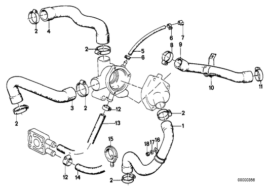 TOP RADIATOR HOSE TO SUIT BMW 5 SERIES E28 11531706514