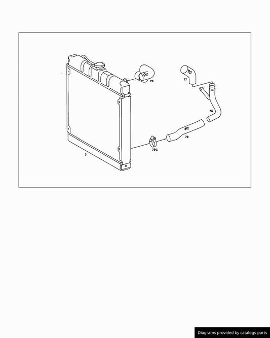 MEYLE W116 LOWER RADIATOR HOSE SUITS MERCEDES W116 1105011982