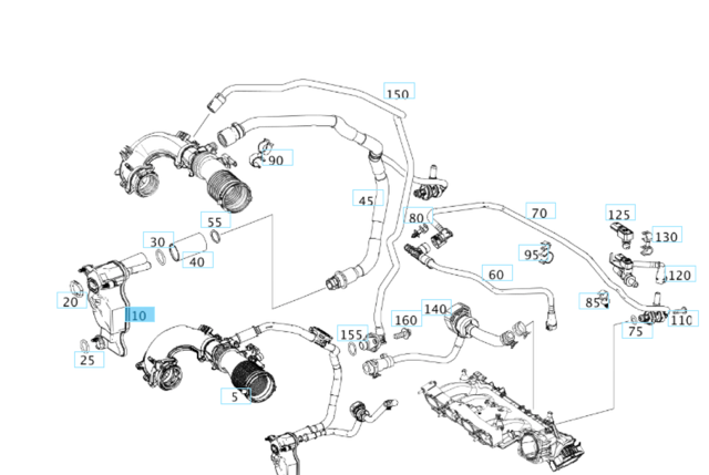 Mercedes Benz A2700109703 Oil Seperator suits A Class/C Class/ GLA Class