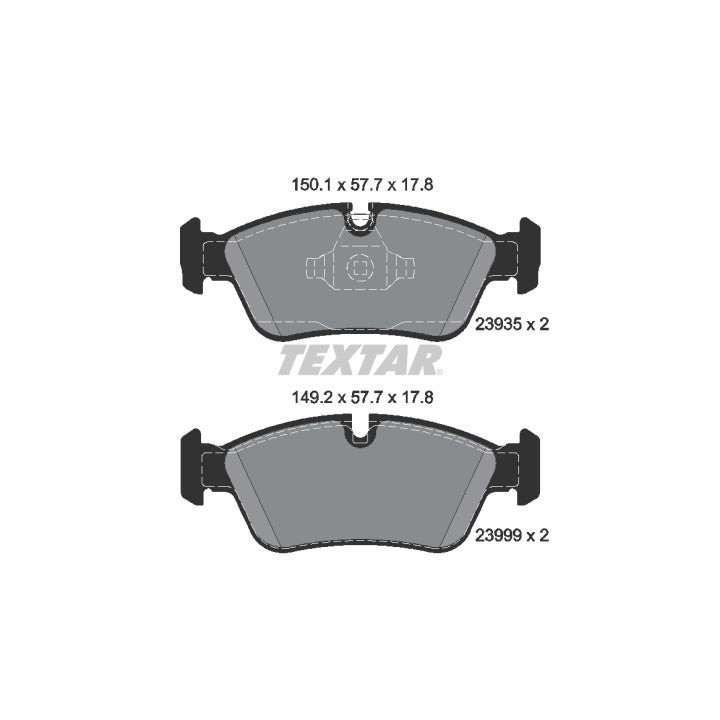 BMW 1 Series/ 3 Series E87/E90 04-11 Front Brake Pads Textar 2393501