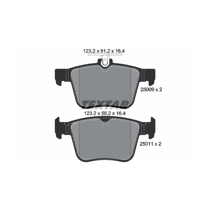 Audi/VW/Skoda Rear Brake Pads Textar 2500901